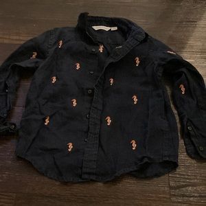 Janie and Jack long sleeve button down shirt